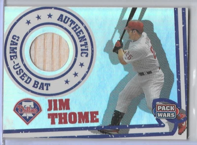 Jim Thome 2005 Topps Pack Wars Authentic Game Used Bat Card  - Image 1 of 4
