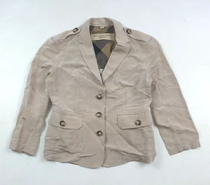 Burberry brit blazer Coat Jacket beige Size S small - Picture 1 of 7