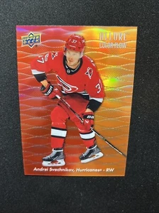 23-24 UD Allure Hockey Color Flow Red-Orange CF-6 Andrei Svechnikov - Picture 1 of 2