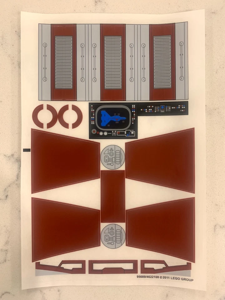 LEGO STICKER SHEET for 7964 Republic Frigate, New & Genuine! - Image 1 of 1