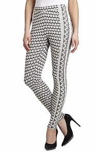 NEW BCBG MAXAZRIA FRENCH CREAM CO MARINE JACQUARD LEGGING DIC2F330/AB166 SZ XS - Picture 1 of 3