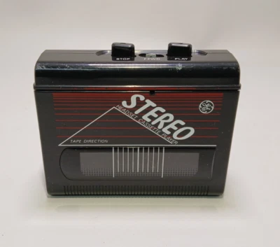 Reproductor de casete auriculares estéreo vintage GE 3-5460 BKA no funciona completamente Foto 1 de 4