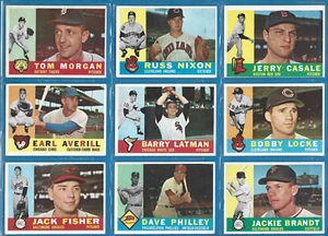 1960 Topps Baseball  Common Player Cards- Ex-Ex+ $ 1.25 Ea  "10% off in July" - Picture 1 of 16