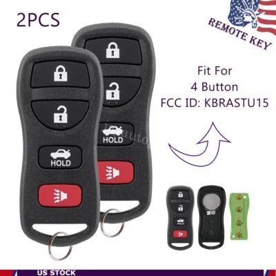 2 For 2002 2003 2004 2005 2006 Nissan Maxima Altima Keyless Entry Remote Key Fob - Image 1 of 4