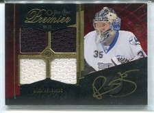 2009-10 OPC O-Pee-Chee Premier Riku Helenius QUAD JERSEY RELIC AUTO RC 221/299
