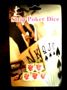 Würfelspiel Poker Würfel - 5 Stück - LIEBESWÜRFEL mit Spielanleitung / NEU - Bild 1 von 2