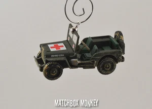 Hacksaw Ridge Medic Jeep Willys WWII Omaha Beach Army USA Christmas Ornament - Picture 1 of 8