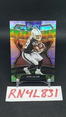 2019 Select Josh Jacobs Silver Rookie RC Concourse Raiders #81 - Image 1 of 2