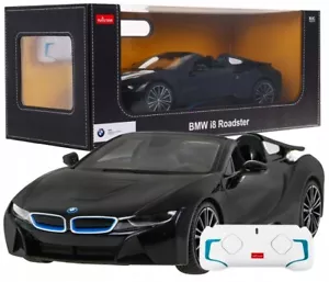 RC AUTO 1:12 BMW I8 Roadster ferngesteuert Modellauto mit Fernbedienung schwarz - Bild 1 von 6