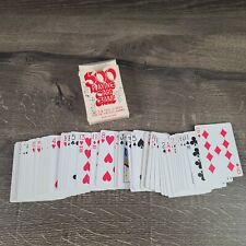 No. 500 Playing Cards 11, 12 & Two 13 Spots for Six Handed Games Red Dragon Back