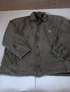 Carhartt 101466316 Distressed CHATFIELD Quilt-Lined Jacket MOSS XXL  - Picture 1 of 9