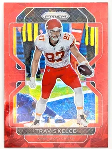 2021 Panini Prizm - Travis Kelce #189 Red Ice Prizm - Picture 1 of 2