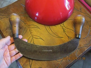 Ancien Ustensile Cuisinier Achoir Couteau à 2 mains Outil de Cuisine GOLDENBERG - Imagen 1 de 5