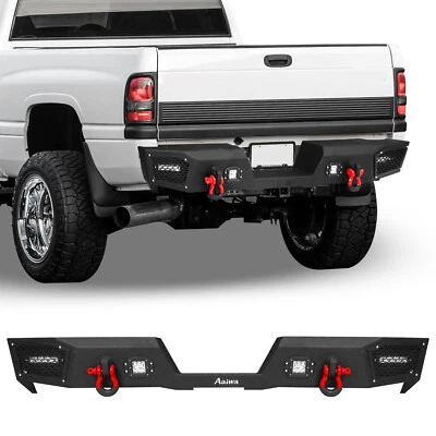 Para Dodge Ram 1500 2500 3500 1994-2001 nuevo conjunto de parachoques trasero cromado Foto 1 de 4