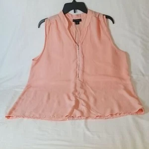 Blusa metáfora melocotón transparente parcial cremallera frontal - Imagen 1 de 7