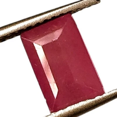 2.45 CARAT RUBY FACETED BAGUETTE SHAPE UNHEATED NATURAL GENUINE LOOSE GEMSTONE - Image 1 of 4