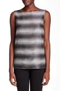 SZ 12 Lafayette 148 New York Josa Silk Blend Sleeveless Blouse Top NWT $348 - Picture 1 of 3