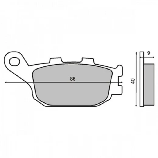 Rear Brake Pads Yamaha MT-07 Motocage ABS 2015 > RMS 225100930 - Image 1 of 1