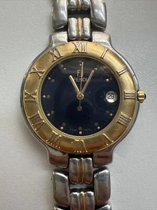 Vintage Genuine FENDI Orologi 900 G Quartz Mens Watch Two Tone SWISS - Engraved - Picture 1 of 5
