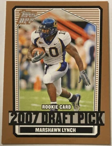 Tarjeta de novato Marshawn Lynch 2007 Topps Draft Picks #133 (4306) - Imagen 1 de 2