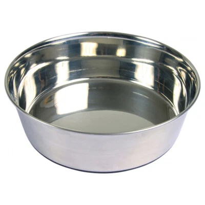 Trixie Edelstahlnapf, Gummiboden, diverse Größen, NEU - Bild 1 von 2