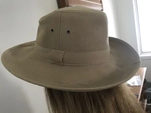 Damen Fedora Hut 100% Baumwolle - Made in Italy - Größe M - gebraucht - sehr guter Zustand - Bild 1 von 8