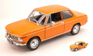 MODELLINO AUTO STATICO WELLY BMW 2002 TI 1972 ARANCIO MODELLISMO SCALA 1:24 - Foto 1 di 2