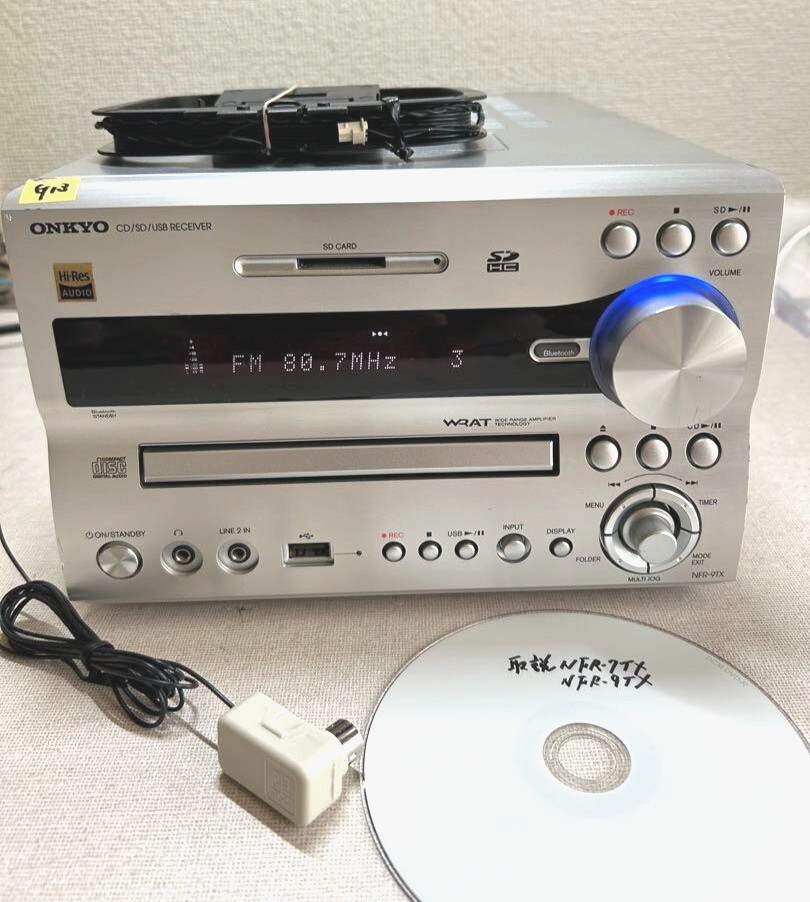 ONKYO オンキョー FM・AM、CD、MD、 ONKYO FR-V5 CD MD Tuner Amplifier Japan used | eBay