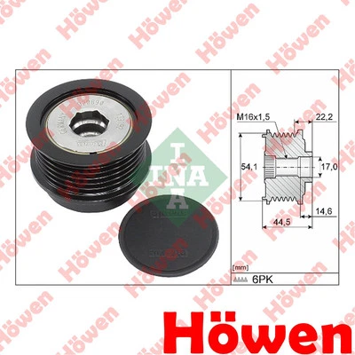 Fits Ford Kuga 2014- Focus 2014-2020 2.0 D dCi Alternator Pulley Howen - Image 1 of 3