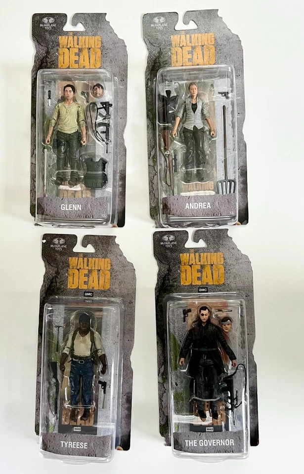 McFarlane Toys: The Walking Dead Wave 2 Paquete (4) Figuras de Acción (2025) Nuevo en Paquete Foto 1 de 4