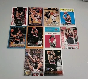 LOT 10 CARDS ARVYDAS SABONIS RC TOPPS FINEST FLEER ULTRA # PORTLAND BLAZERS - Bild 1 von 4