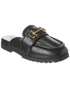 Gucci Horsebit Leather Mule Women's Black 38 - Picture 1 of 5