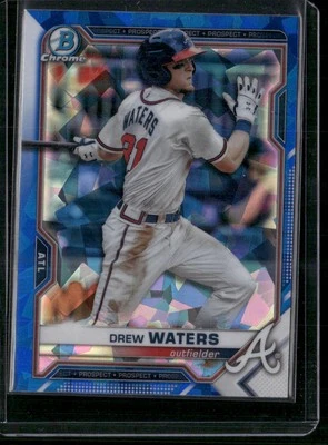 2021 Bowman Sapphire Edition #BCP-81 Drew Waters - Image 1 of 2
