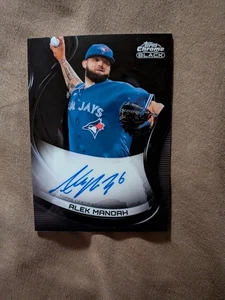 2022 Topps Chrome Black Autographs Alek Manoah Auto Toronto Blue Jays #CBA-AMA - Bild 1 von 3