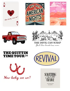 Zach Bryan Country Music Stickers Pack - Picture 1 of 1