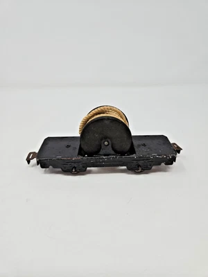 VINTAGE MARX #566 4 WHEEL O SCALE CABLE REEL CAR - Image 1 of 3