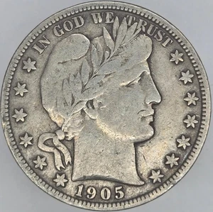 1905-S F Barber Half Dollar - Picture 1 of 2