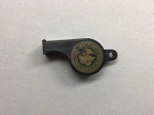 Vintage Department Of Justice (DOJ) Federal Bureau Of Prisons Whistle - Picture 1 of 4