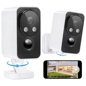 Security Cameras Wireless Outdoor Pan Rotating 180° 2K Cameras for Home Secur... - Picture 1 of 8