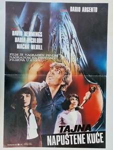 TIEFRED HORROR DARIO SILBER 1979 DAVID SAUMINGS SELTENES EXYUGO FILMPOSTER - Bild 1 von 2