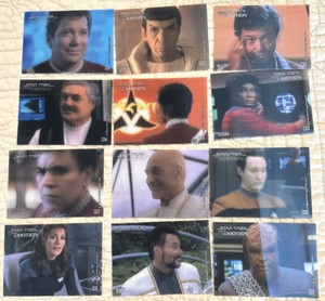 Star Trek Movies In Motion Lenticular Base Set and C 01 - 12 Insert Set