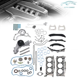 Head Gasket Set Timing Chain Kit Water Pump For 2011-2015 Dodge Durango Journey - Foto 1 di 18