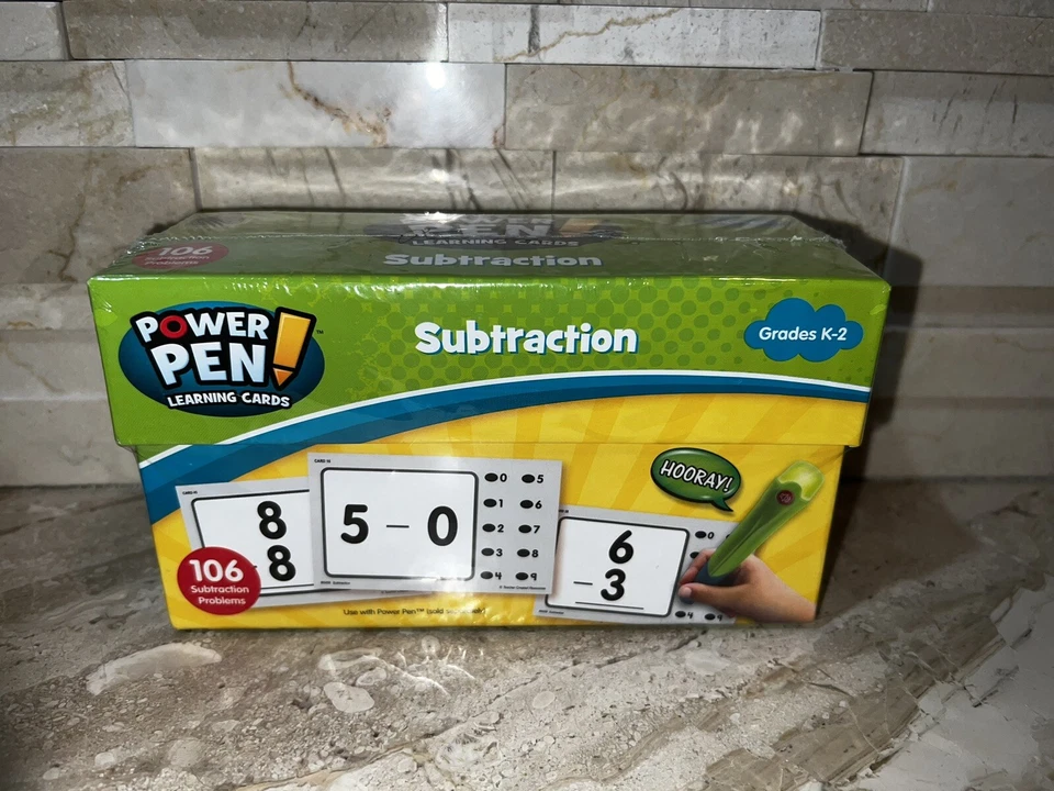 Teacher Created Resources Power Pen Learning Cards Subtraction 6458