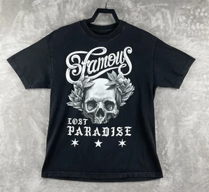 Famous Lost Paradise Tee Shirt Black Size Large - Picture 1 of 7
