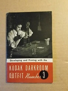 Developing and Printing with the Kodak Darkroom Outfit Number 3 Pamphlet - Picture 1 of 4