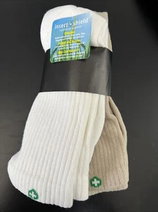 2 PAIRS Insect Shield Socks w Built in Insect Protection Adult Sport Crew - New - Picture 1 of 4