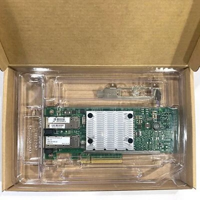 For Broadcom BCM957810A1006G Dual Port 10GbE SFP+ BCM57810S PCIe x8 Ethernet - Image 1 of 4