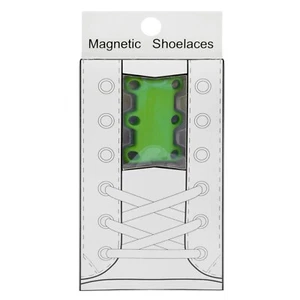 Magnetic Shoe Laces   in Green , Laces Replacement - See Video of them in Action - Picture 1 of 2