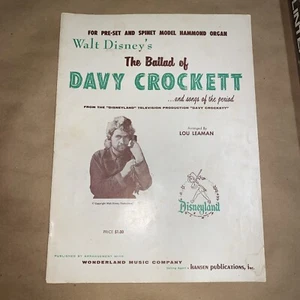 Wonderland Music Company WALT DISNEY’S THE BALLAD OF DAVY CROCKETT 1954 - Picture 1 of 4