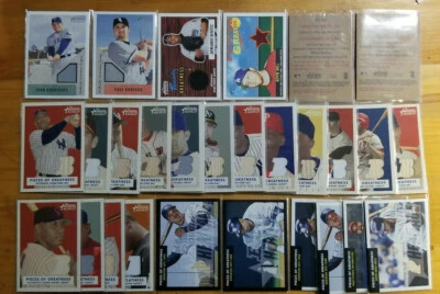 2002-2007 Bowman Heritage Relics Pieces of Greatness Bat Jersey you pick choice - Image 1 of 3